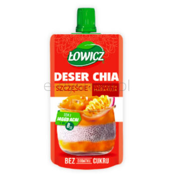 Łowicz Deser CHIA Szczęście Brzoskwinia Marakuja 120g