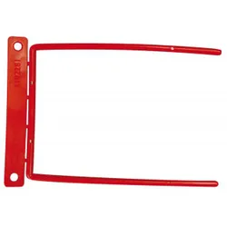 Office Products Klipsy archiwizacyjne D-Clip, grubość pliku max. 8cm, czerwony