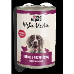 Pan Mięsko Psia Uczta Indyk Z Przepiórką 400 G