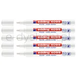 Edding Marker Kredowy E-4095 2-3Mm, 5 Szt., Biały  - 2