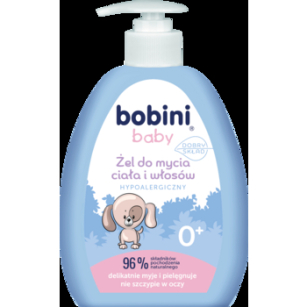 Bobini Baby Żel Do Mycia Ciała I Włosów 300Ml