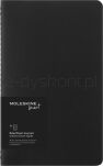 Zestaw 2 zeszytów Moleskine Smart Cahier, L, 13x21cm, w linie, czarny - 4