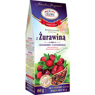 Malwa Herbatka Owocowa Aromatyzowana Susz Z Żurawiną 80G