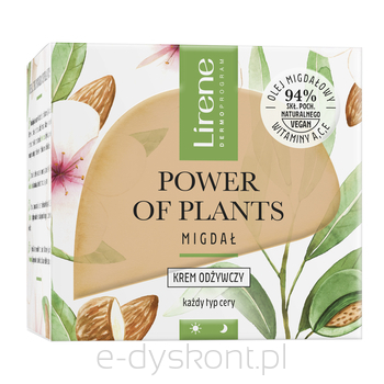 Lirene Power Of Plants Almond Krem Odżywczy 50 Ml