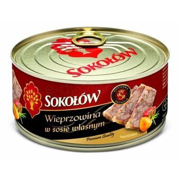 Sokołów Wieprzowina W Sosie Własnym Premium 300G 