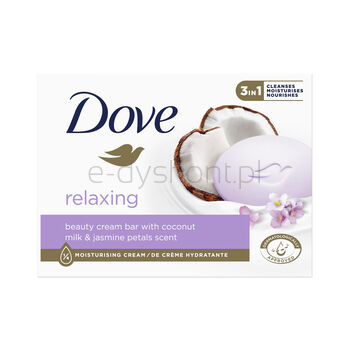 Dove Kremowa Kostka Myjąca Mleczko Kokosowe Z Płatkami Jaśminu 90G