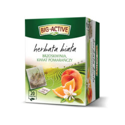 Big Active Herbata Biała Z Brzoskwinią I Kwiatem Pomarańczy (20 Torebek X 1,5G) 