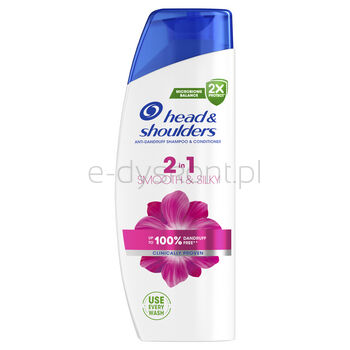 Head & Shoulders Szampon Przeciwłupieżowy Smooth Silky  2 w 1 330 ml