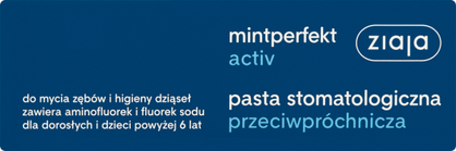 Ziaja Mintperfekt Activ Pasta Przeciwpróchnicza 75 Ml