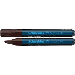 Schneider Marker olejowy Maxx 270, okrągły, 1-3mm, brązowy [BIURO]