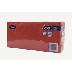 Duni Serwetki 3 warstwowe 33x33 cm Czerwone 250 szt.
