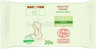 Bocoton Chusteczki do higieny intymnej 20szt BIO