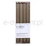 Świeca stołowa długa ryflowana DONAU HOME, 25x300 mm, 4 szt., pieprz - 2