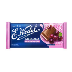 E.Wedel Czekolada mleczna winogronowa 100g