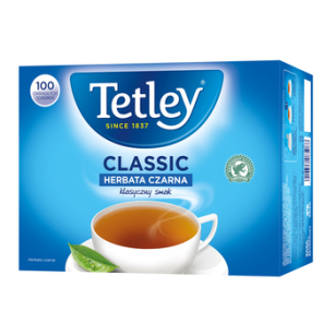 *Tetley Herbata Classic Czarna 100 Torebek 1,6G
