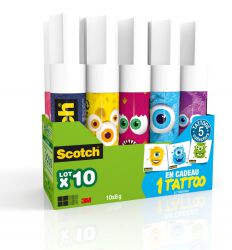 Scotch Klej w sztyfcie Monster, 10x8g
