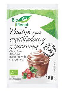 Budyń O Smaku Czekoladowym Z Żurawiną Bio 40 G - Bio Planet [BIO]