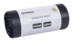 Donau Home Worki na śmieci mocne (LDPE), 120l, 25 szt., czarne