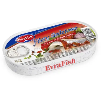 Evrafish Filety Śledziowe W Sosie Pomidorowym 170 G