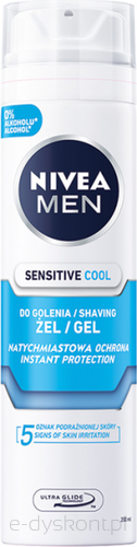 Nivea Żel Do Golenia Sensitive Cool 200 Ml