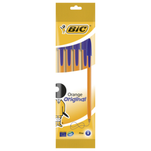 BiC Orange® Original długopis niebieski pouch 4 szt.