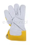 Rękawice robocze DONAU SAFETY DS-DOKBASIC, doker, dwoina bydlęca, rozm. 10,5/XL, szaro-żółte - 5