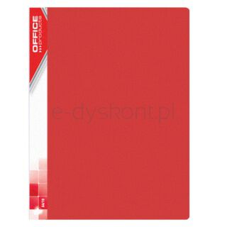 Office Products Teczka ofertowa PP, A4, 850mikr., 40 koszulek, czerwona