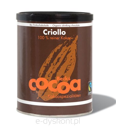 Kakao Criollo W Proszku Fair Trade Bezglutenowe Bio 250 G - Becks Cocoa [BIO]