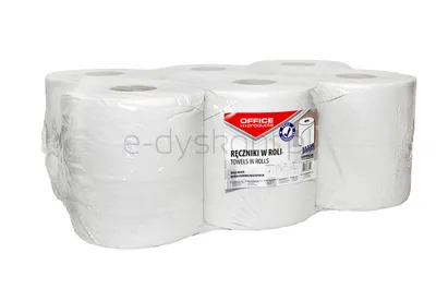 Ręczniki W Roli Makulaturowe Office Products Maxi, 2-Warstwowe, 120M, 6Szt., Białe
