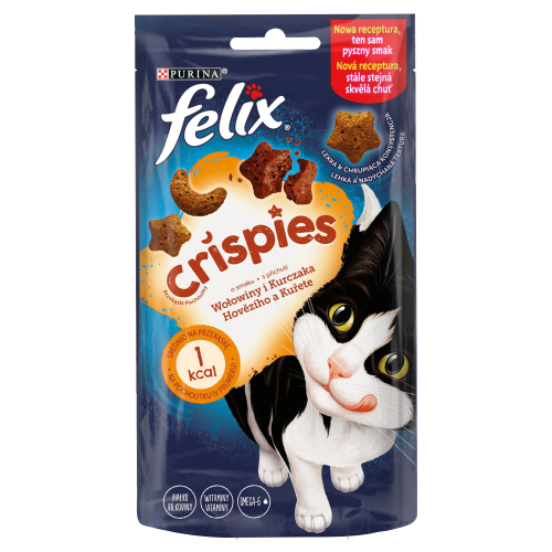 Felix Crispies Przekąski O Smaku Wołowiny I Kurczaka 45G