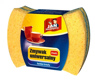 Jan Niezbędny Zmywak uniwersalny 2 szt., żółty