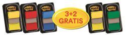 Post-It Zakładki Indeksujące (680-P5), zestaw promocyjny, 25,4x43,2mm, 3x50+ 2x50 GRATIS, mix kolorów