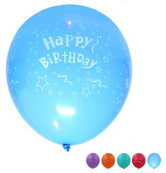 Part Go Zestaw balonów Happy Birthday, świecące, 30cm, 5 szt., mix kolorów