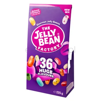 Cukierki o smaku owocowym The Jelly Bean Factory, 36 smaków, mix 225 g