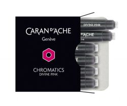 Caran D'ache Naboje Chromatics Divine Pink, 6szt., różowe