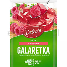 Delecta Galaretka mleczna malina 70 g