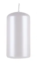 Świeca słupek Donau HOME Standard Lakier, 60x115mm, biały perła
