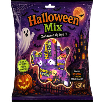 Halloween Mix Cukierów , Sticków, stripsów do żucia o smakach owocowych 300 g
