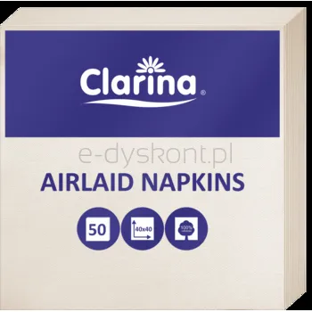 Clarina Serwetki Airlaid, 40 X 40, Składane, Szan - A'50
