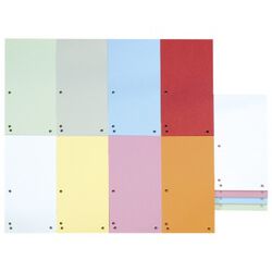 Donau Przekładki Karton 1/3 A4, 235x105mm, 100szt., mix kolorów
