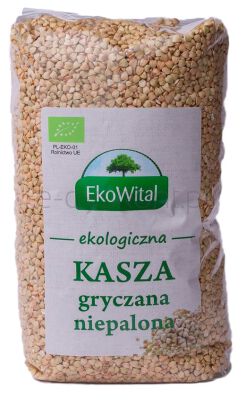 Ekowital Kasza Gryczana Niepalona Bio 1 Kg