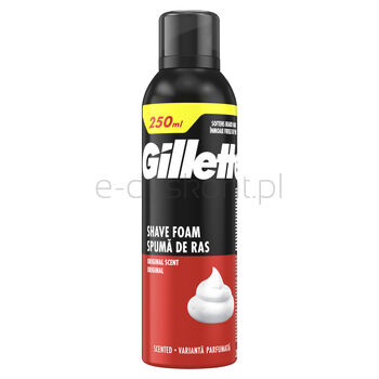 Gillette Classic Pianka do golenia o zapachu Original, szybkie i łatwe golenie, 250 ml