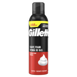 Gillette Classic Pianka do golenia o zapachu Original, szybkie i łatwe golenie, 250 ml