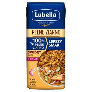 Lubella Pełne Ziarno Makaron Świdry Fusilli Z Orkiszem 400 G