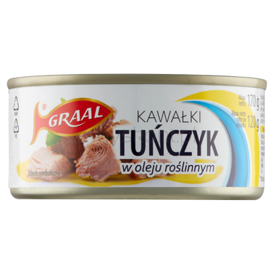 Graal Tuńczyk Kawałki W Oleju Roślinnym 170 G