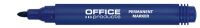 Office Products Marker permanentny okrągły, 1-3mm (linia), niebieski [BIURO]