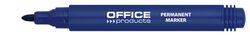 Office Products Marker permanentny okrągły, 1-3mm (linia), niebieski [BIURO]