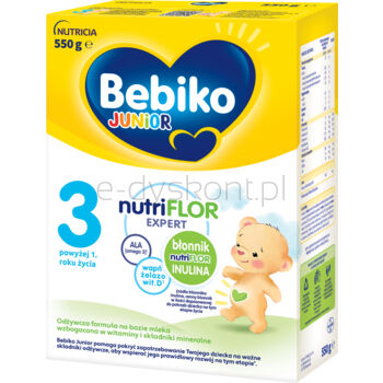Bebiko Junior 3 Odżywcza formuła na bazie mleka dla małych dzieci powyżej 1. roku życia 550 g