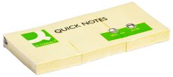 Q-Connect Bloczek Samoprzylepny 38X51Mm, 3X100 Kart., Jasnożółty