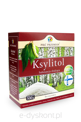 Ksylitol 500 G (Pudełko Papierowe) - Pięć Przemian (Finlandia) [BIO]